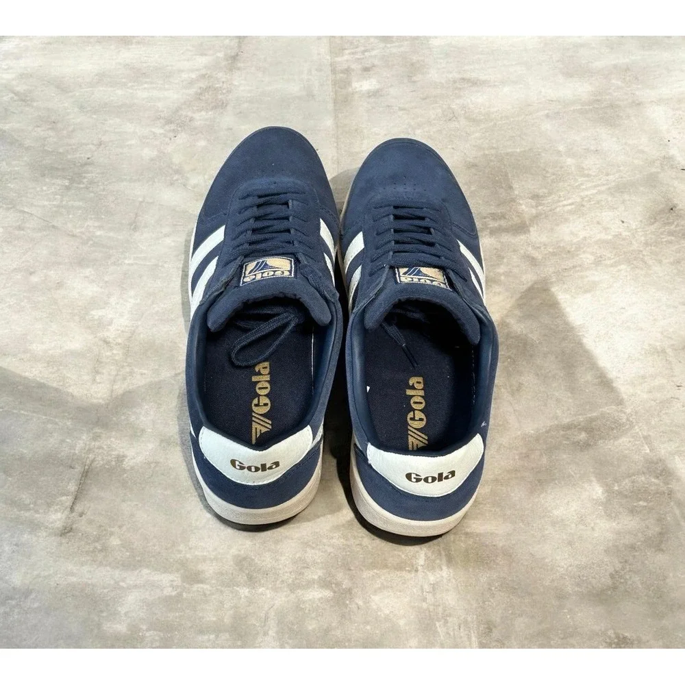 Gola Grandslam Suede Sneakers Navy White Gold Women's US 10 EU 41 Retro Trainers